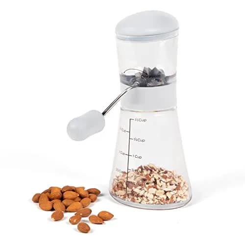 Prepworks by Progressive Nut Chopper with Non-Skid Base, White 1.5 cups (532 ml) | Patented Fine & Coarse Grind thumbnail 4