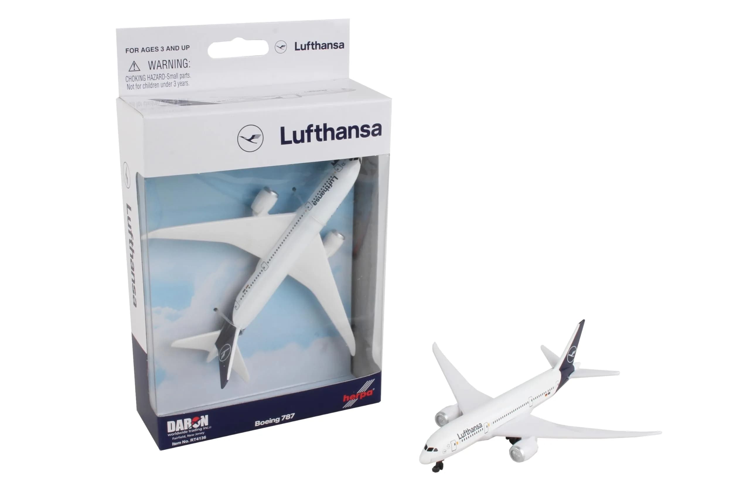 Daron Lufthansa 787 Die-cast Toy Airplane Model 14 cm (5.5 inches) | Officially Licensed, Ages 3+ - main product image