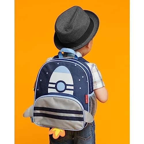 Skip Hop Sparks Kid's Backpack, Rocket | Adjustable Padded Straps & Roomy Main Compartment thumbnail 6