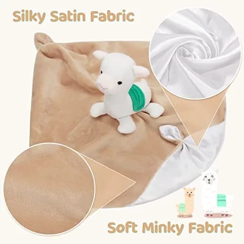 Pro Goleem Llama Security Blanket 14 Inch | Soft Baby Lovey for Newborns & Toddlers thumbnail 6