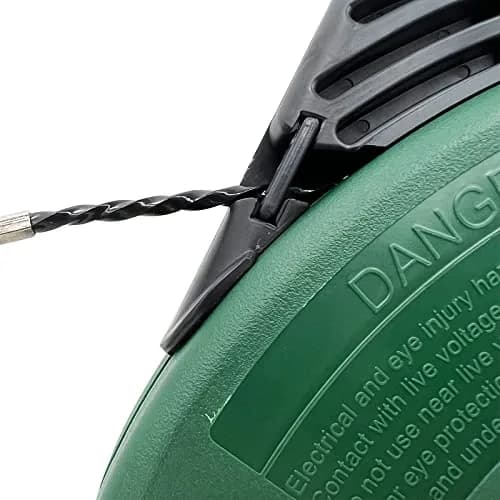 VGongTech 100ft (30.48m) PET Fish Tape Reel Kit | Non-Conductive Wire Puller for Walls & Conduits thumbnail 3
