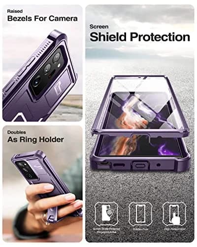 Dexnor Galaxy Note 20 Ultra 5G Case with Screen Protector & Kickstand | Heavy Duty Military Grade Shockproof Cover thumbnail 7