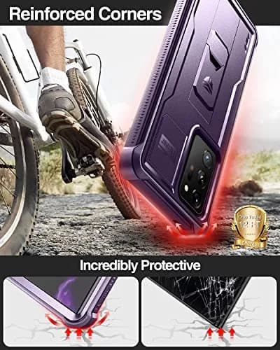 Dexnor Galaxy Note 20 Ultra 5G Case with Screen Protector & Kickstand | Heavy Duty Military Grade Shockproof Cover thumbnail 3