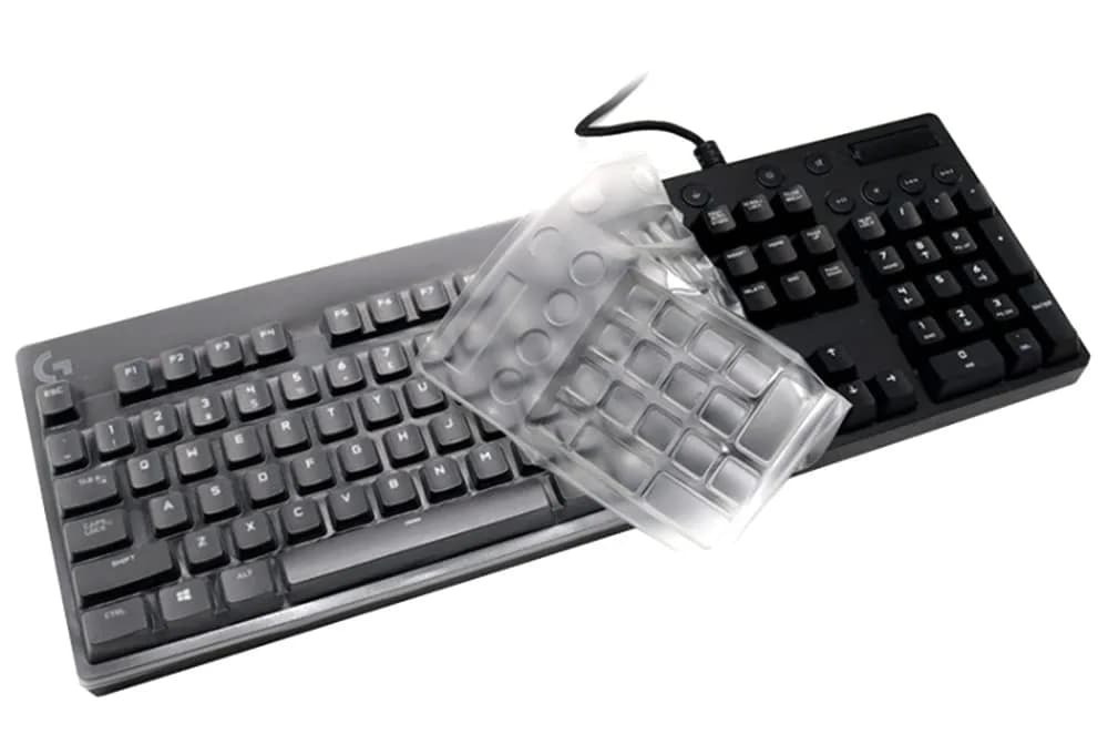UHamn Clear Silicone Keyboard Skin Cover for Logitech G213 G610 G810 G512 G413 K840 Gaming Keyboards | US Layout - main product image