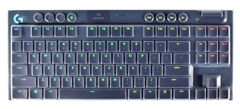 UHamn Dust-Proof Silicone Keyboard Skin Cover for Logitech G915 TKL | Ultra Thin, Waterproof, Dustproof, Washable - main product image