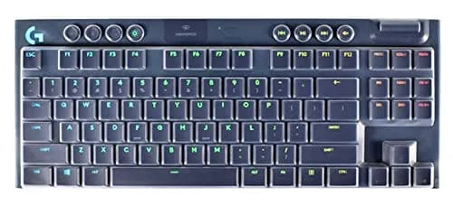 UHamn Dust-Proof Silicone Keyboard Skin Cover for Logitech G915 TKL | Ultra Thin, Waterproof, Dustproof, Washable thumbnail 1