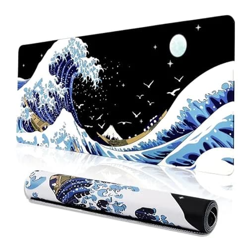 MEWOOCUE® Japanese Anime Gaming Mouse Pad XXL 88cm x 40cm (35.4 x 15.7 in) | Waterproof, Non-Slip, Smooth Surface thumbnail 1
