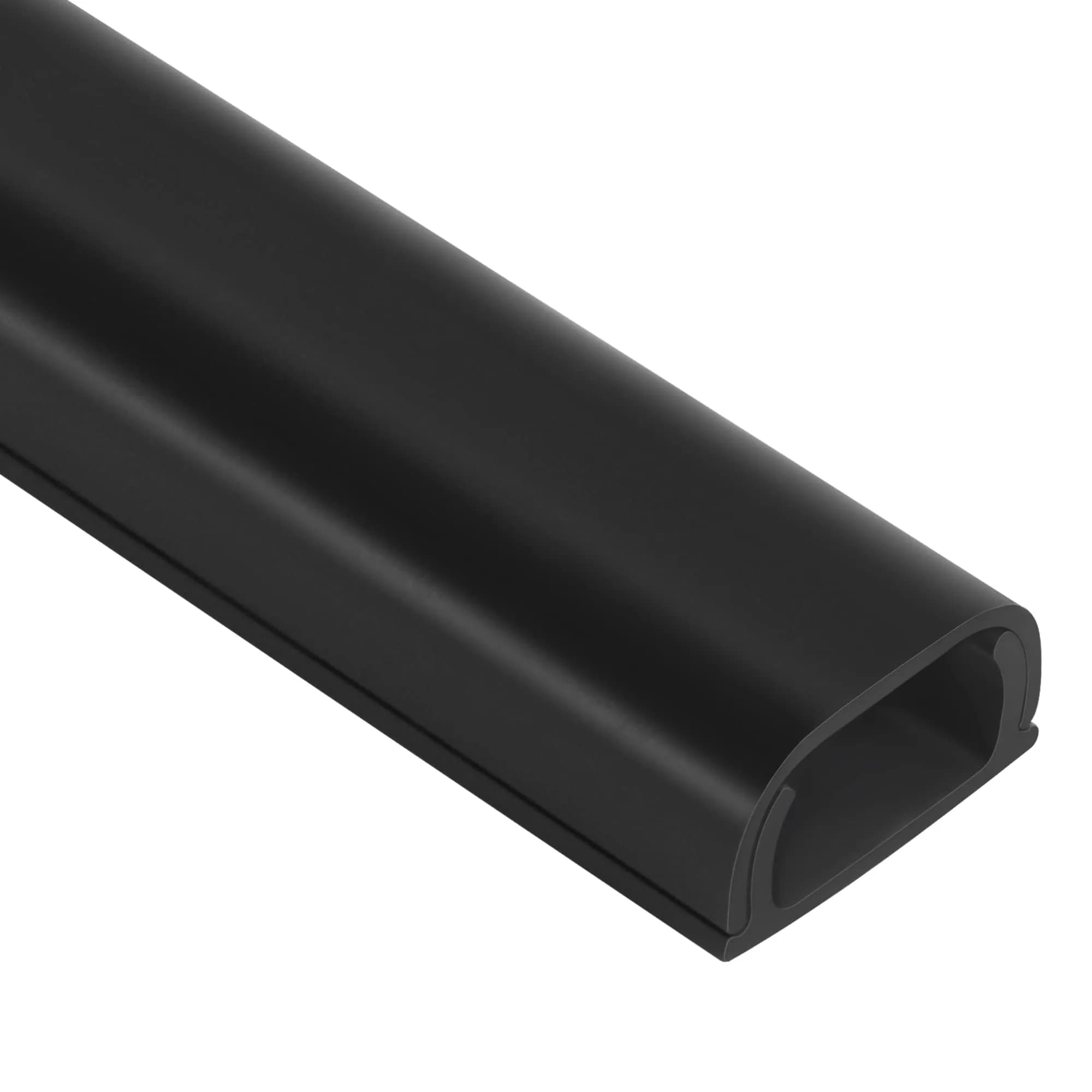 ZhiYo 68" Cord Covers for Wires on Wall, Black Cord Hider, 0.95"W x 0.47"H | Paintable & Cuttable Wall Cable Raceway