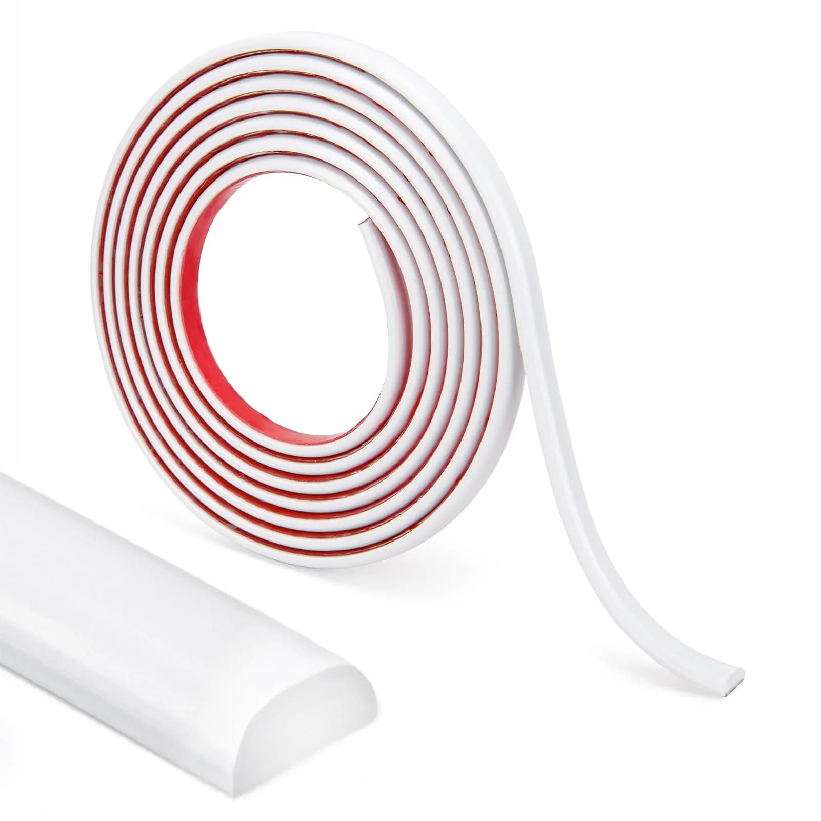 LONGKING 10 ft (3.05 m) Peel and Stick Trim | Flexible White PVC Molding for Walls, Borders, Backsplash - main product image