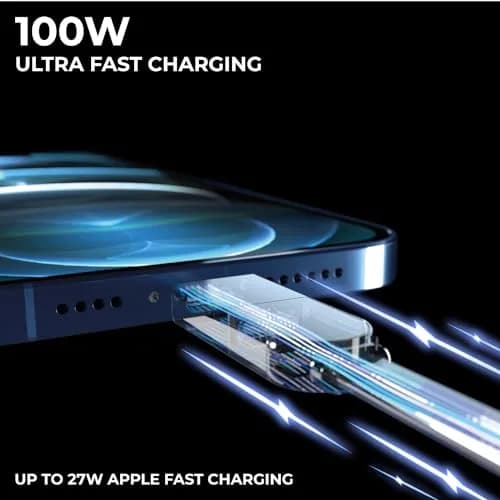 Rolling Square inCharge X Multi Charging Cable 0.15m (0.5 ft) | 6-in-1 Keychain Charger with 100W Fast Charging thumbnail 3