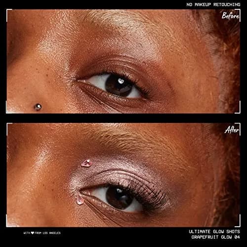 NYX PROFESSIONAL MAKEUP Ultimate Glow Shots Liquid Eyeshadow Grapefruit Glow 7.39ml (0.25 Fl Oz) | Shimmer with Vitamin C thumbnail 3