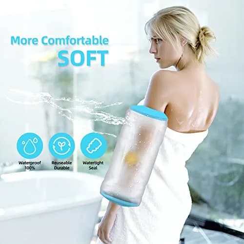 Divvsck PICC Line Shower Cover Size:M Waterproof Reusable Arm Protector for Chemotherapy & Wound Care thumbnail 7