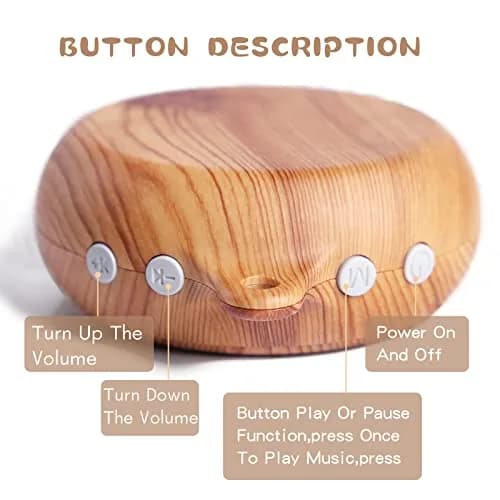 JETM·HH Baby Crib Mobile Musical Box with Rotating Hook - Imitation Wood - Plays 12 Tunes - Battery Operated (Without Arm) thumbnail 2