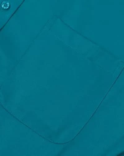 Alimens & Gentle Men's Teal Stretch Dress Shirt Large | Wrinkle-Free Business Casual Button-Down thumbnail 6