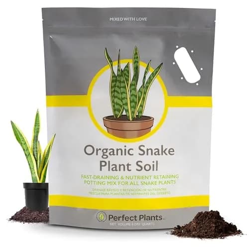 Perfect Plants Snake Plant Soil, 8 qt | Fast Drainage & All-Natural Materials thumbnail 1