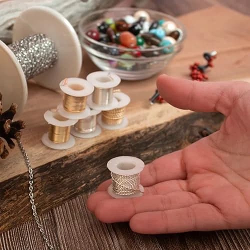 The Beadsmith Craft Wire Assortment - Tarnish-Resistant Copper Wire for Jewelry Making, 21 Gauge, 6-Pack, 12 Yds Total | Medium Temper Wire for Crafts thumbnail 2