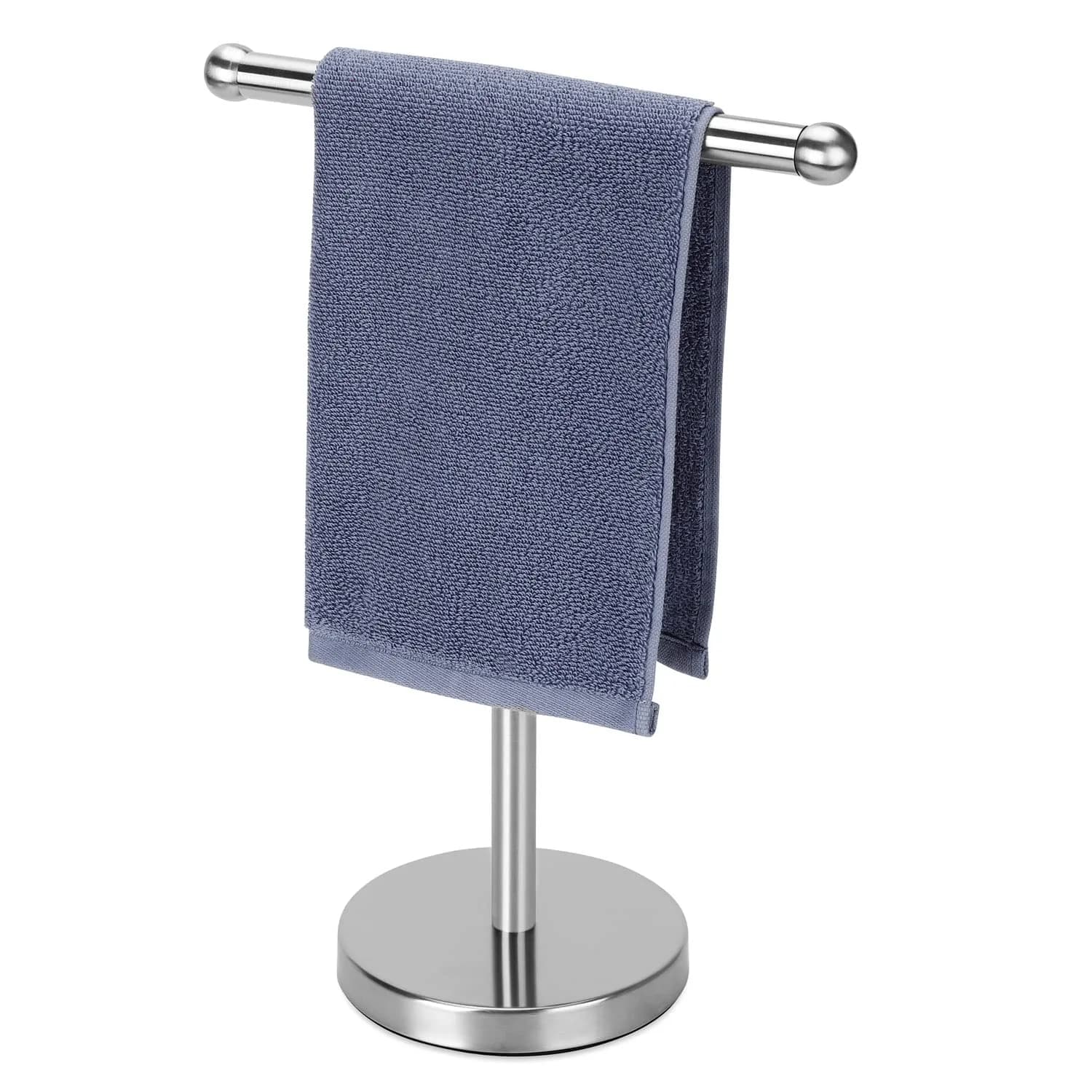 WAYDELI T-Shape Hand Towel Holder Stand 29.2 cm (11.5 in) | Heavy Weighted Base for Bathroom Countertops - main product image