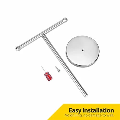 WAYDELI T-Shape Hand Towel Holder Stand 29.2 cm (11.5 in) | Heavy Weighted Base for Bathroom Countertops thumbnail 7
