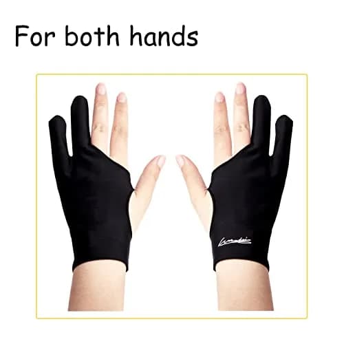 WooKoudai Digital Drawing Glove 2 Pack, Large | Smudge Guard for Artists thumbnail 3