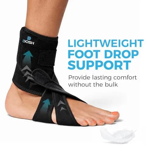 Dosh Right AFO Foot Drop Brace for Walking - Soft Ankle Foot Orthosis 10.16 cm (4 Inches) Length | Consumer Device thumbnail 6