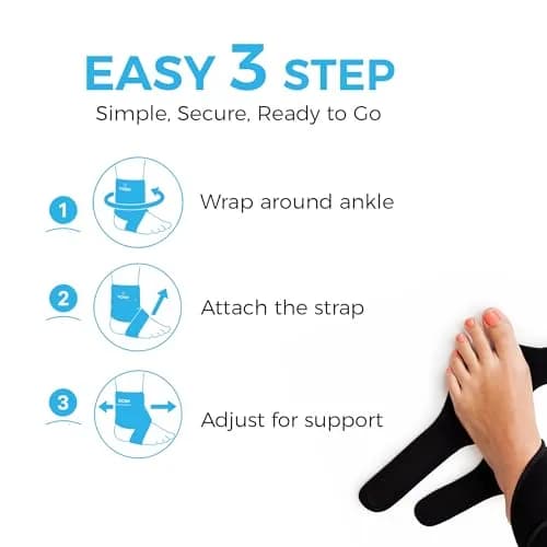 Dosh Right AFO Foot Drop Brace for Walking - Soft Ankle Foot Orthosis 10.16 cm (4 Inches) Length | Consumer Device thumbnail 7