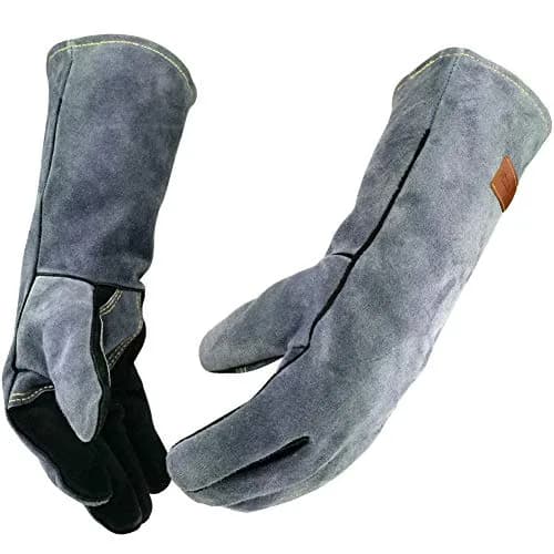 WZQH Extreme Heat Resistant Welding Gloves 932°F (Medium, Black-Gray) | CTC Level 4 Certified thumbnail 1