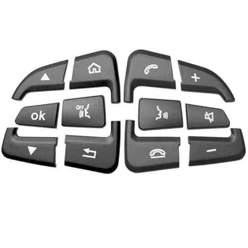 Angelguoguo Car Steering Wheel Button Switch Trim Cover Sticker Fit for Mercedes Benz W205 X253 W447 | Durable ABS, Easy DIY thumbnail 6
