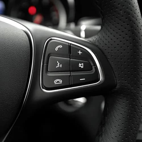Angelguoguo Car Steering Wheel Button Switch Trim Cover Sticker Fit for Mercedes Benz W205 X253 W447 | Durable ABS, Easy DIY thumbnail 7