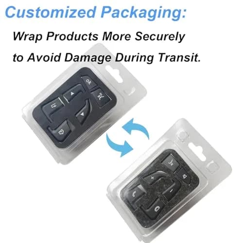 Angelguoguo Car Steering Wheel Button Switch Trim Cover Sticker Fit for Mercedes Benz W205 X253 W447 | Durable ABS, Easy DIY thumbnail 3