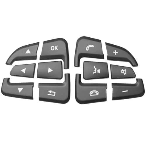 Angelguoguo Steering Wheel Button Cover for Mercedes Benz A B CLA GLA GLE CLS SLC SL Vito Class | Durable ABS Fitment thumbnail 1
