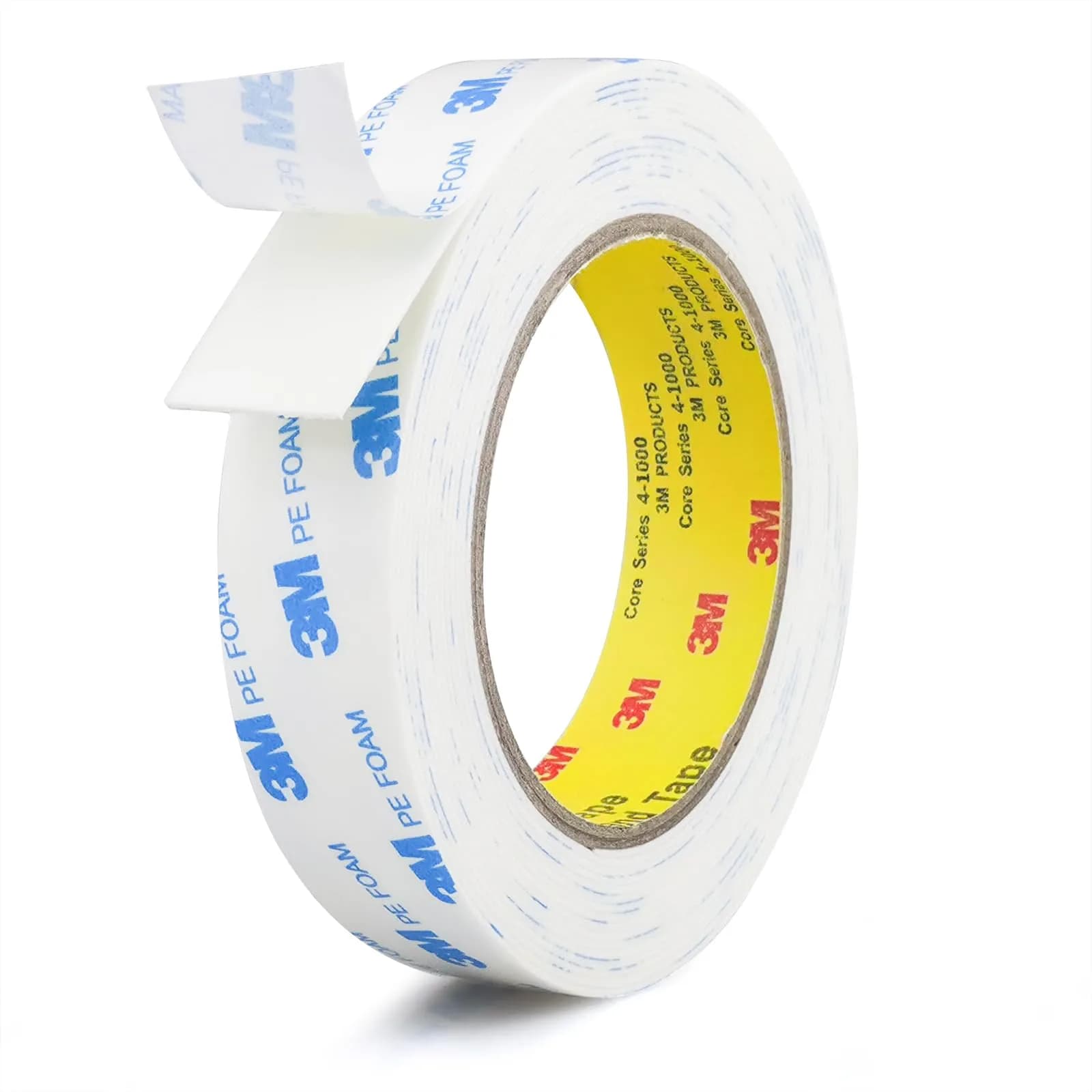 Hasaky 1600T Double Sided Tape 25mm (1in) x 5m (16.5ft) x 1.1mm Thick | Heavy Duty Waterproof Mounting Tape for Walls, Cars, and LED Strips