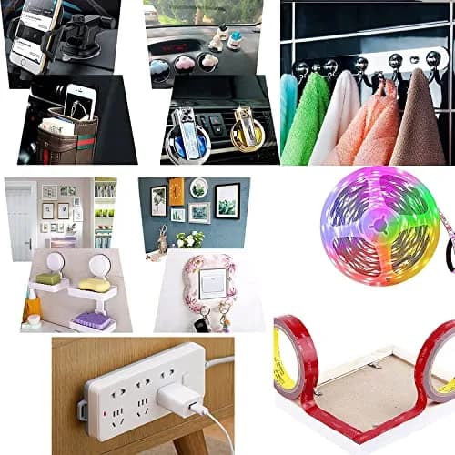 Hasaky 1600T Double Sided Tape 25mm (1in) x 5m (16.5ft) x 1.1mm Thick | Heavy Duty Waterproof Mounting Tape for Walls, Cars, and LED Strips thumbnail 8