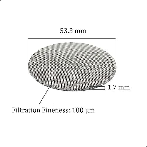 XIWENQUKU 53.3mm Coffee Portafilter Puck Screen 2-Pack | 100μm Filtration for Smoother Extraction thumbnail 2