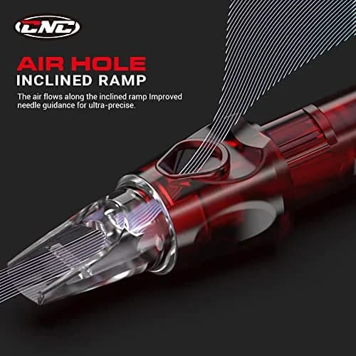 CNC 14RL Tattoo Needles Cartridge 20Pcs #10 Bugpin Round Liner with Membrane thumbnail 2