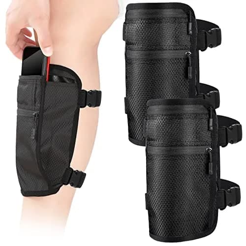 Xuniea Black Leg Phone Holder Pouch 28 cm (11 inches) | Secure Fit for Active Lifestyles thumbnail 1
