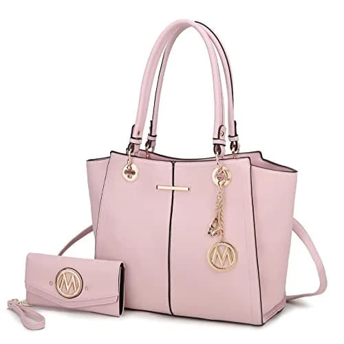 J'OMOR BY MIA Vegan Leather Tote Bag with Wallet | Spacious, Elegant & Durable thumbnail 1