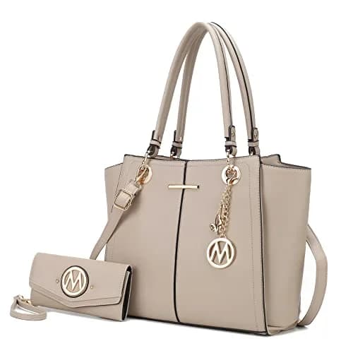 J'OMOR BY MIA Vegan Leather Tote Bag with Wallet | Spacious, Stylish & Durable thumbnail 1