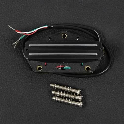 FLEOR Alnico 5 Dual Rail Humbucker Bridge Pickup 9-10K | Hot Rails for TL Style Guitars thumbnail 4