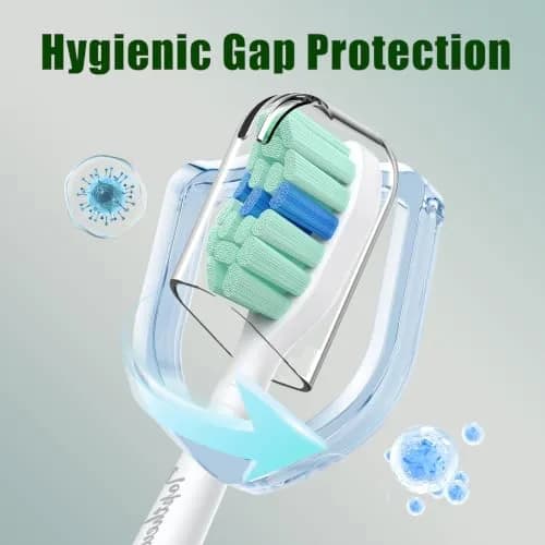 toptheway Toothbrush Replacement Heads Compatible with Philips Sonicare 10 Pack | Plaque Control & Gentle Bristles thumbnail 7