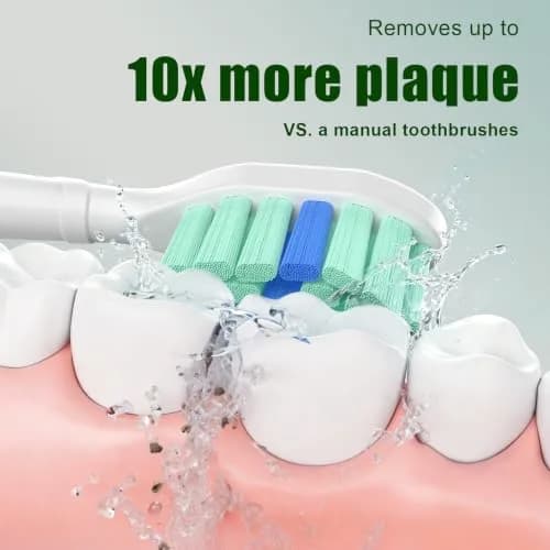 toptheway Toothbrush Replacement Heads Compatible with Philips Sonicare 10 Pack | Plaque Control & Gentle Bristles thumbnail 3