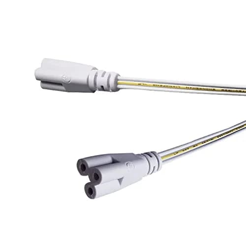 Faoyliye T5 T8 Tube Connector Cords 30cm (0.98ft) 3-Pin Female to Female Extension Cable (10-Pack) | Integrated LED Tube Dual Connector thumbnail 3