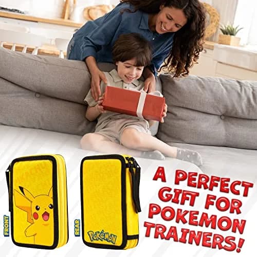 Pokémon Pikachu Pencil Case with Stationery Set | Yellow, 20cm (7.87in) thumbnail 2