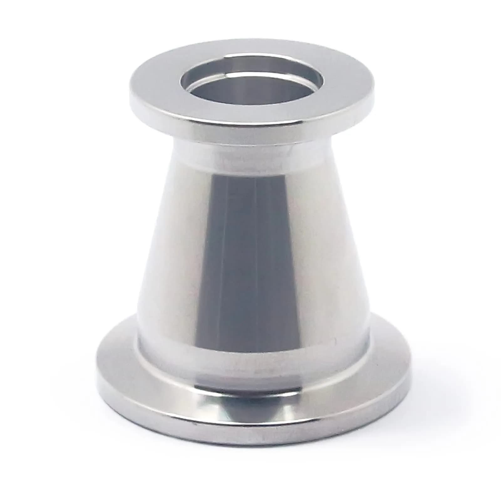 QMINOX SS304 Vacuum Conical Reducer KF adaptor fittings KF-25 to KF-16 | Stainless Steel Vacuum Fitting with KF25 to KF16 Flange - main product image