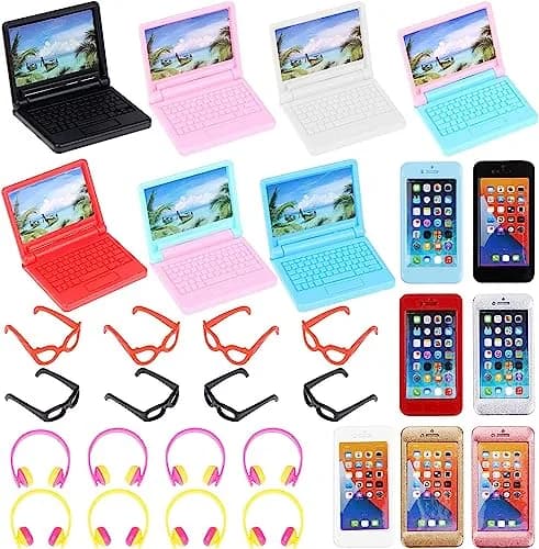 TBoxBo Miniature Dollhouse Accessories 30 Pcs | 1:12 Scale Mini Digital Decor thumbnail 1