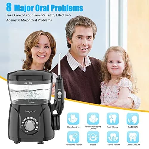 Sawgmore Water Dental Flosser 600ML Electric Oral Irrigator | Deep Clean & Gums Care thumbnail 2