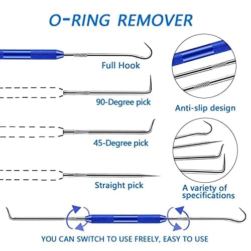 ZDBB 1280 Pcs Rubber O-Ring Assortment Kit with Pick & Hook Set, Metric Sizes 6mm-28mm OD thumbnail 3