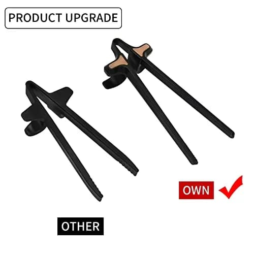 Melostu Finger Chopsticks for Gamers 2pcs | Food-Grade ABS Snack Clips for Gaming & Snacks thumbnail 2