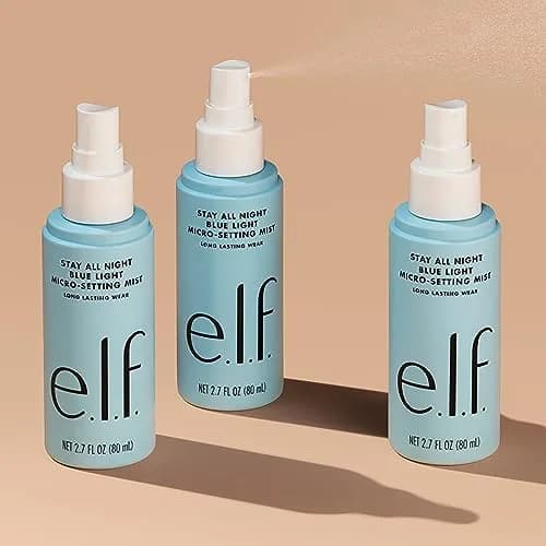e.l.f. Stay All Night Blue Light Micro-Setting Mist 80ml (2.7 Fl Oz) | Reduces Blue Light Transmission thumbnail 5