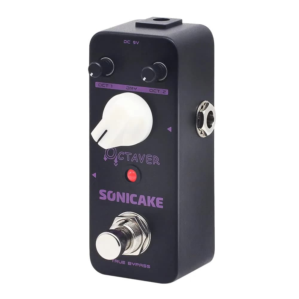 SONICAKE Octave Guitar Pedal Analog Classic Lower Octave Guitar Effects Pedal for Guitar & Bass, True Bypass - Octaver 9V DC (3.68 in) - main product image