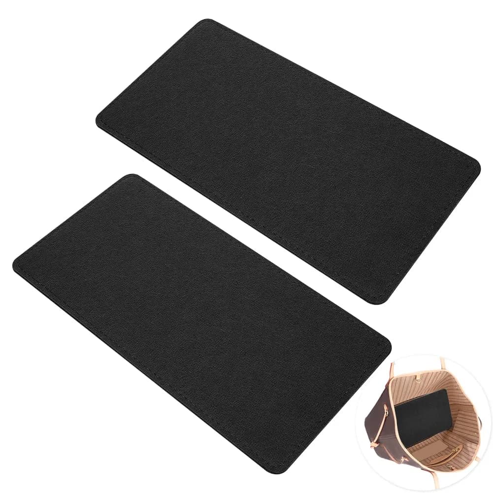 PH PandaHall Handbag Base Shaper 12x5" Felt Bag Bottom Support 6mm Thick | Protect & Shape Your Purse — Black / 12x5"
